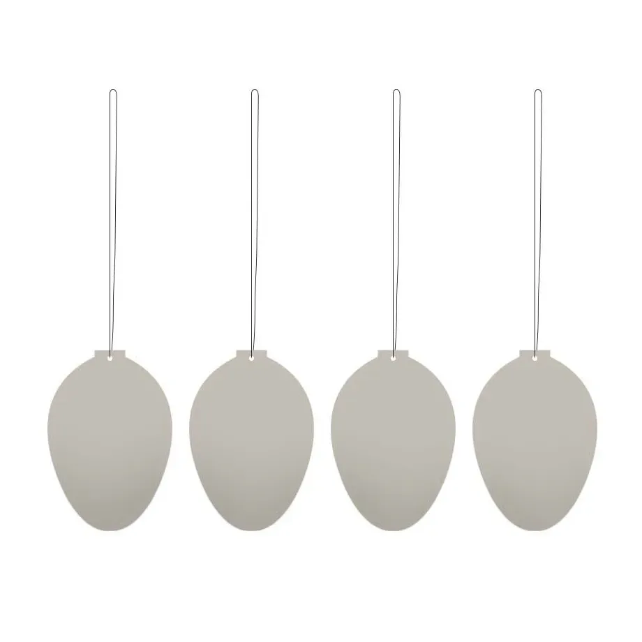 Cooee Design Easter Deco Ei Osterdekoration 4er Pack Sand