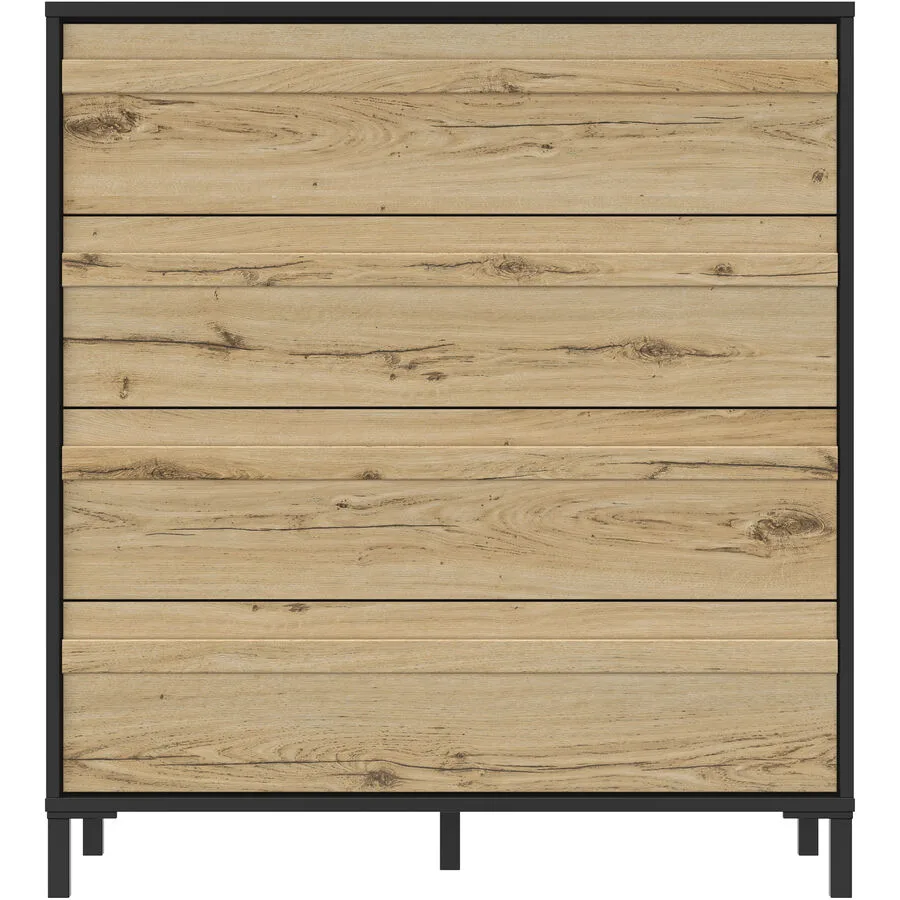 Kommode Zaym Eiche Dekor Holzwerkstoff B 94 T 45 H 104 cm