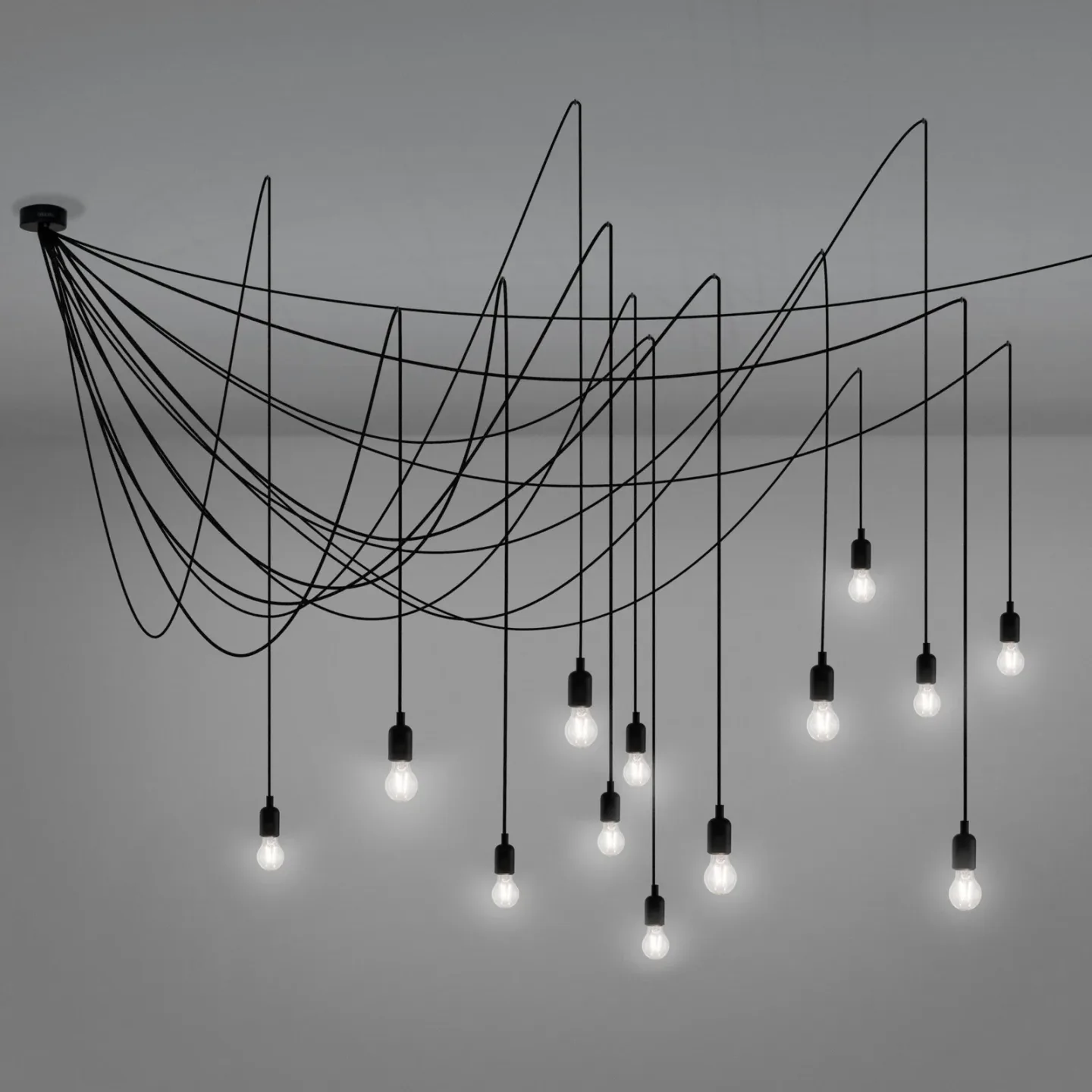 Maman Pendel Transparent - Seletti LED Maman - Stue - Moderne - Plastik - Med flere lyskilder