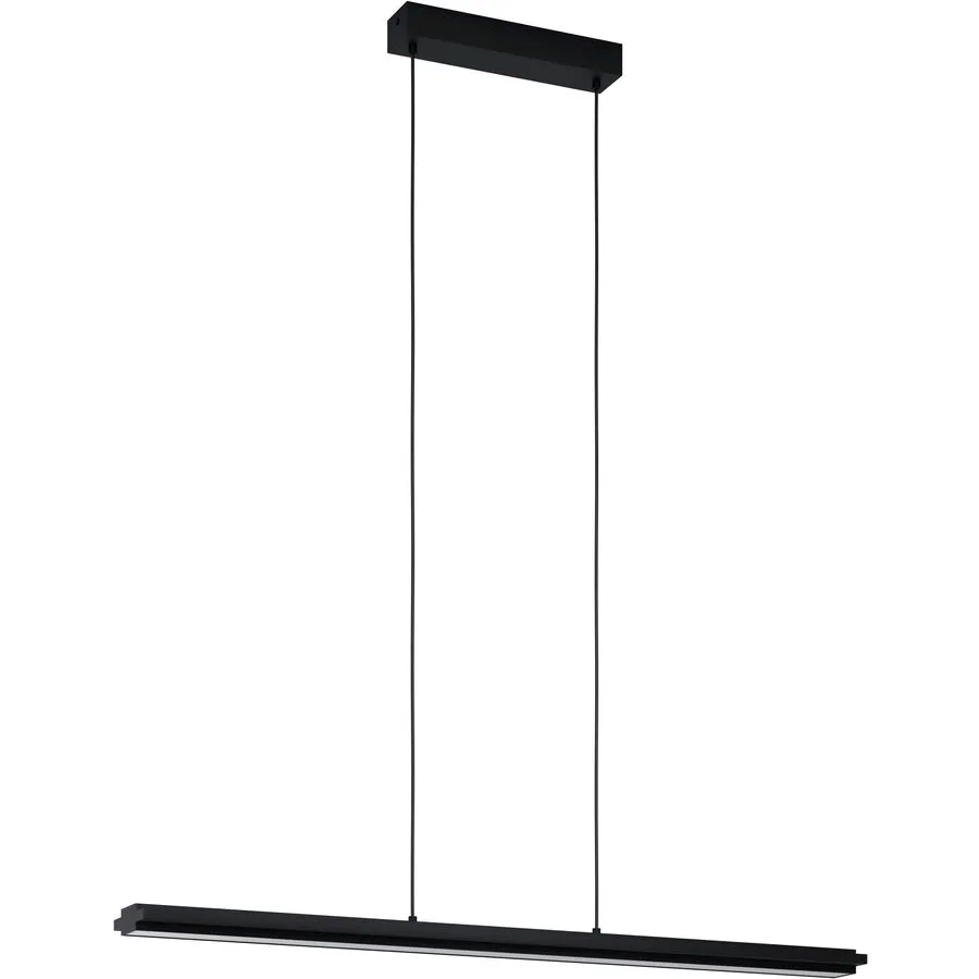 Eglo Pendellampe Cambulos Schwarz Stahl 10.5 cm 110 cm - LED - Lichtfarbe: Warmweiss - LED Energiesparlampen