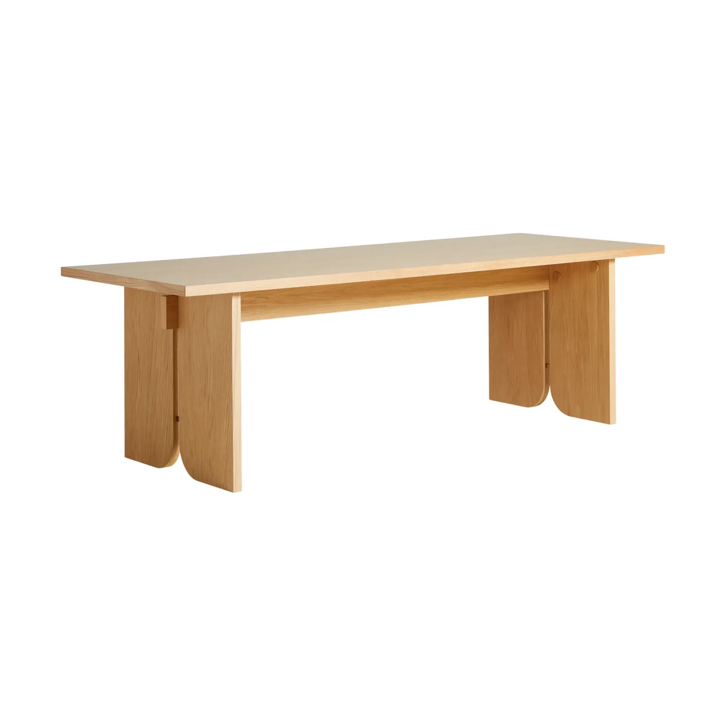 Woud Kimono Esstisch 240x90 cm Weiß pigmentiertes, lackiertes Eichenholz