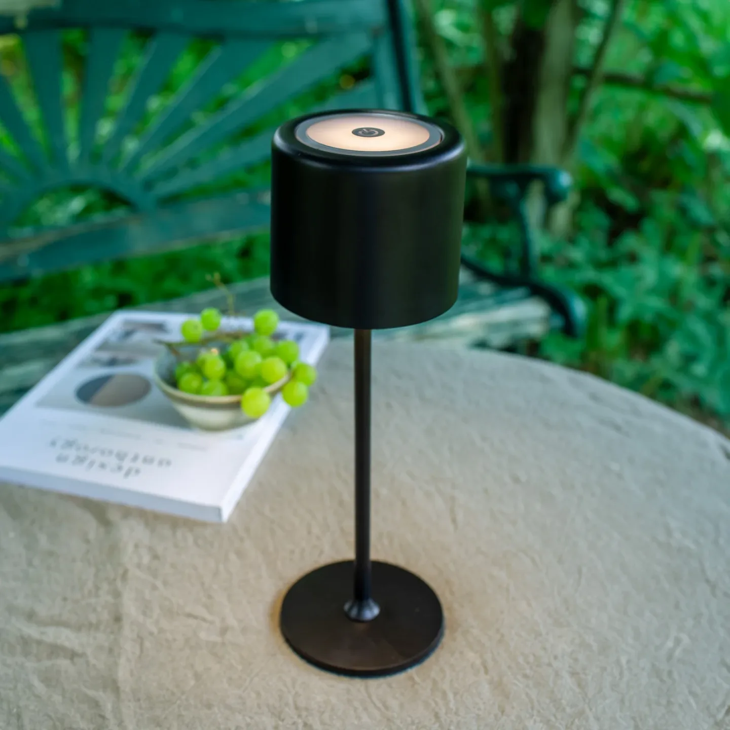 Filo bärbar bordslampa IP44 matt svart – Markslöjd - Balkong - Modern - Metall - Med lampskärm