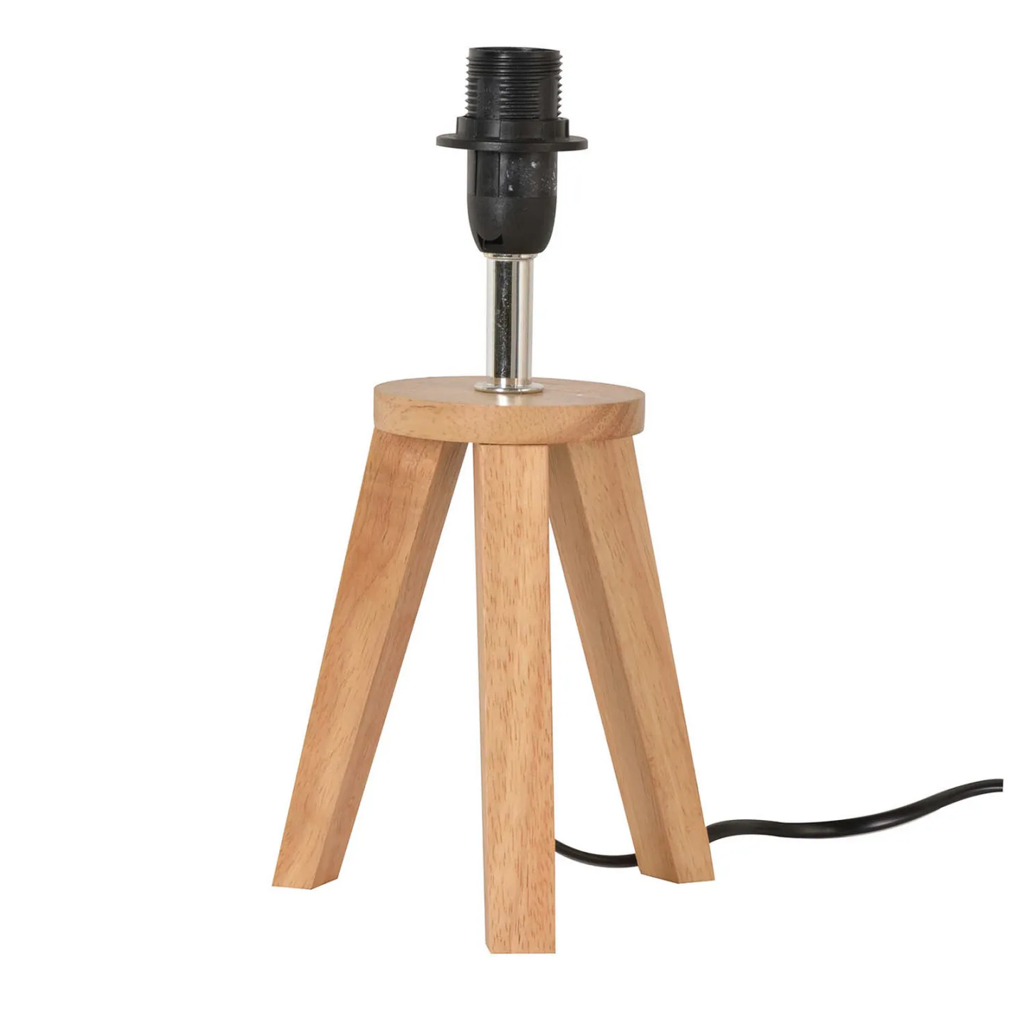 Yoga bordlampe uten skjerm, lyst tre, høyde 26 cm – COREP SAS - Stue - Trefotet