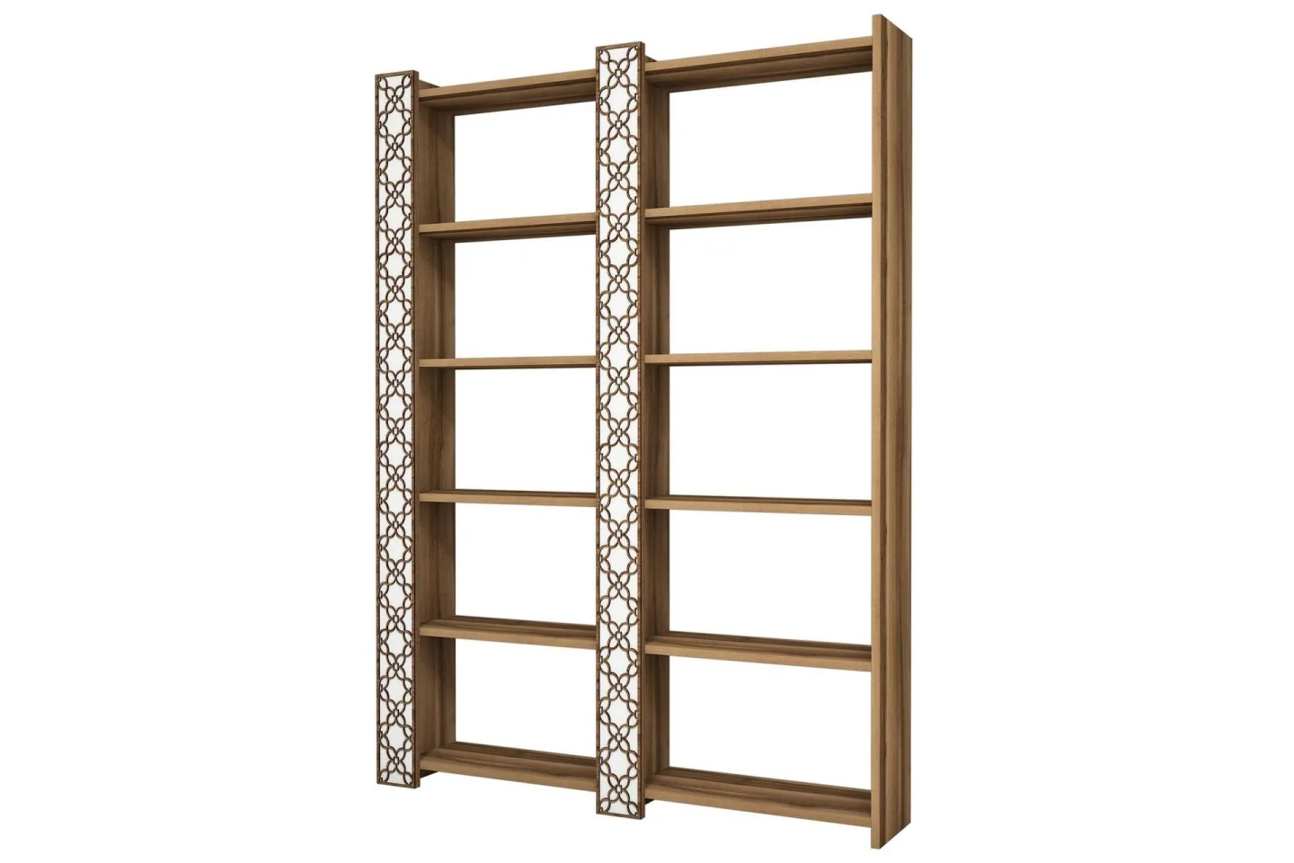 Hovdane Bokhylla 124 cm - Brun/Vit