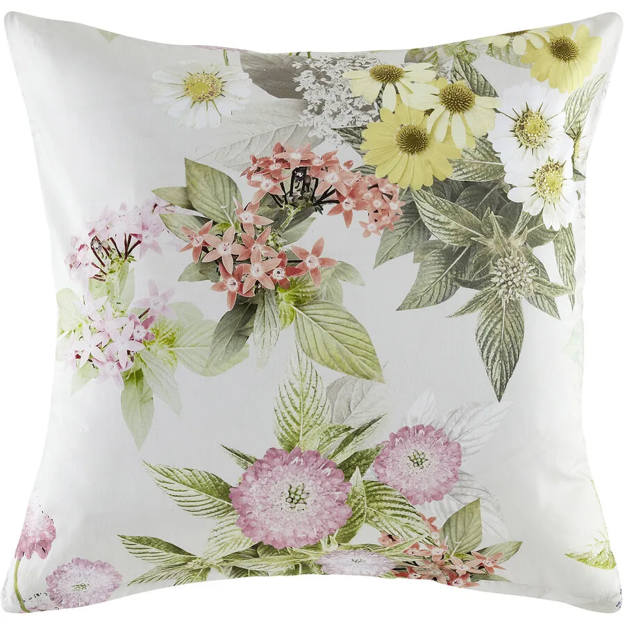 KAS Kissenbezug Jonie bunt Blumenmuster Baumwolle B 65 T 65 cm