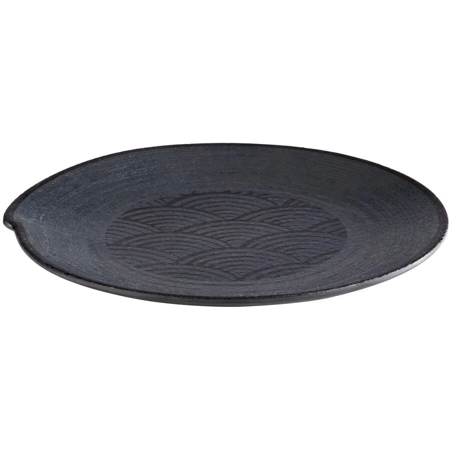 APS Teller Dark Wave schwarz Melamin D 27 cm 1 Stk