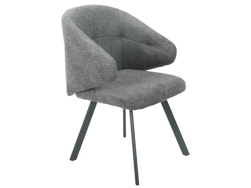 Stuhl DONNA Stoff anthrazit