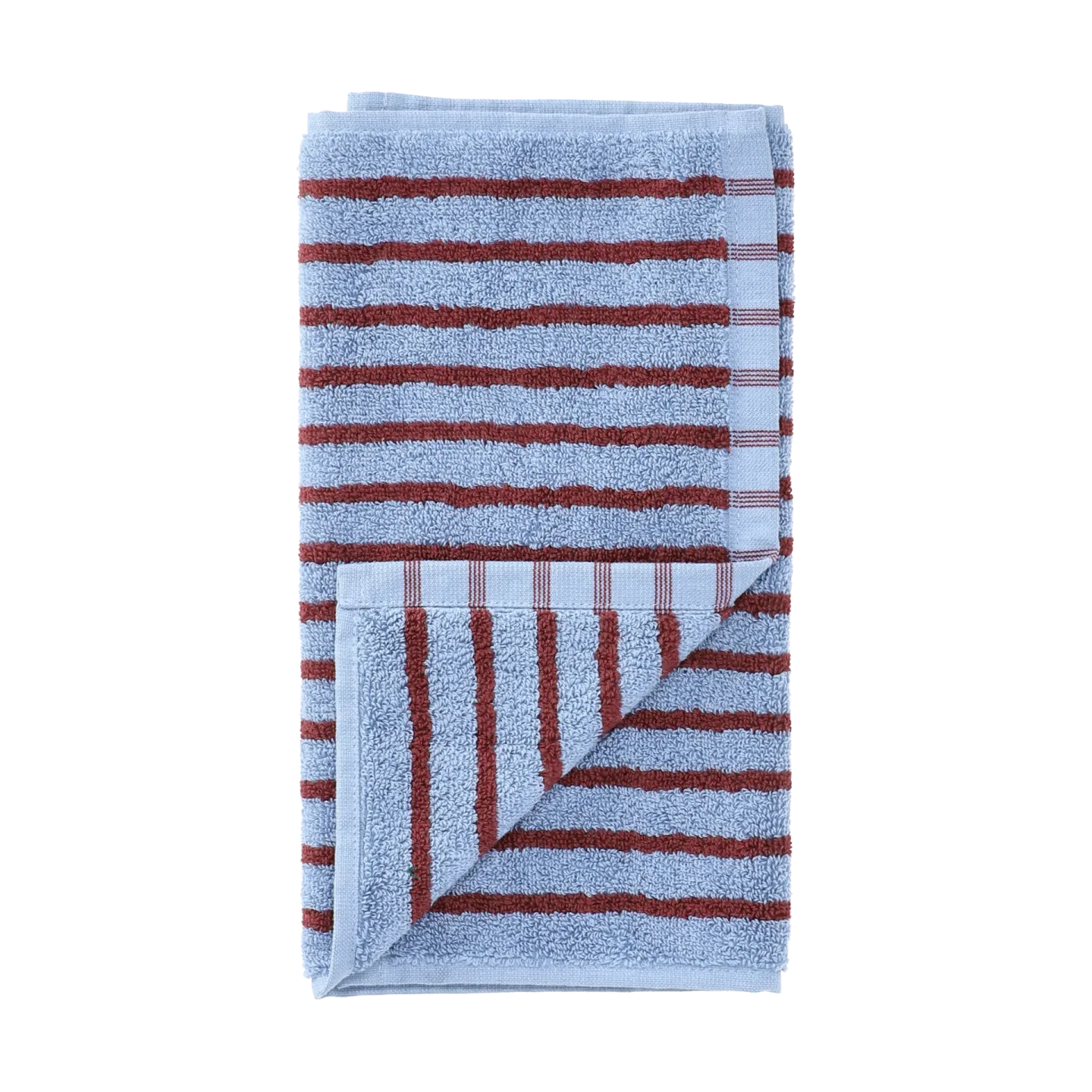 Scandi Living Drift Handtuch 30x50 cm Blau-Rot