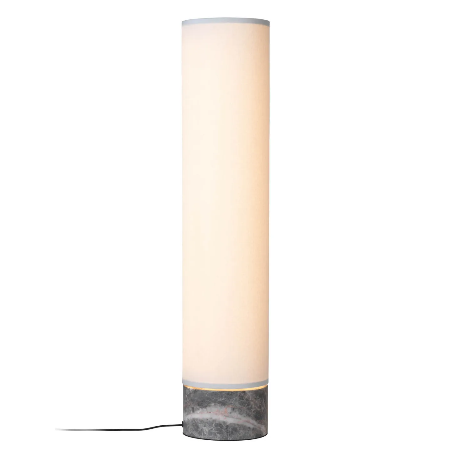 GUBI Unbound Stehleuchte 80cm Weiß-Grauer Marmor