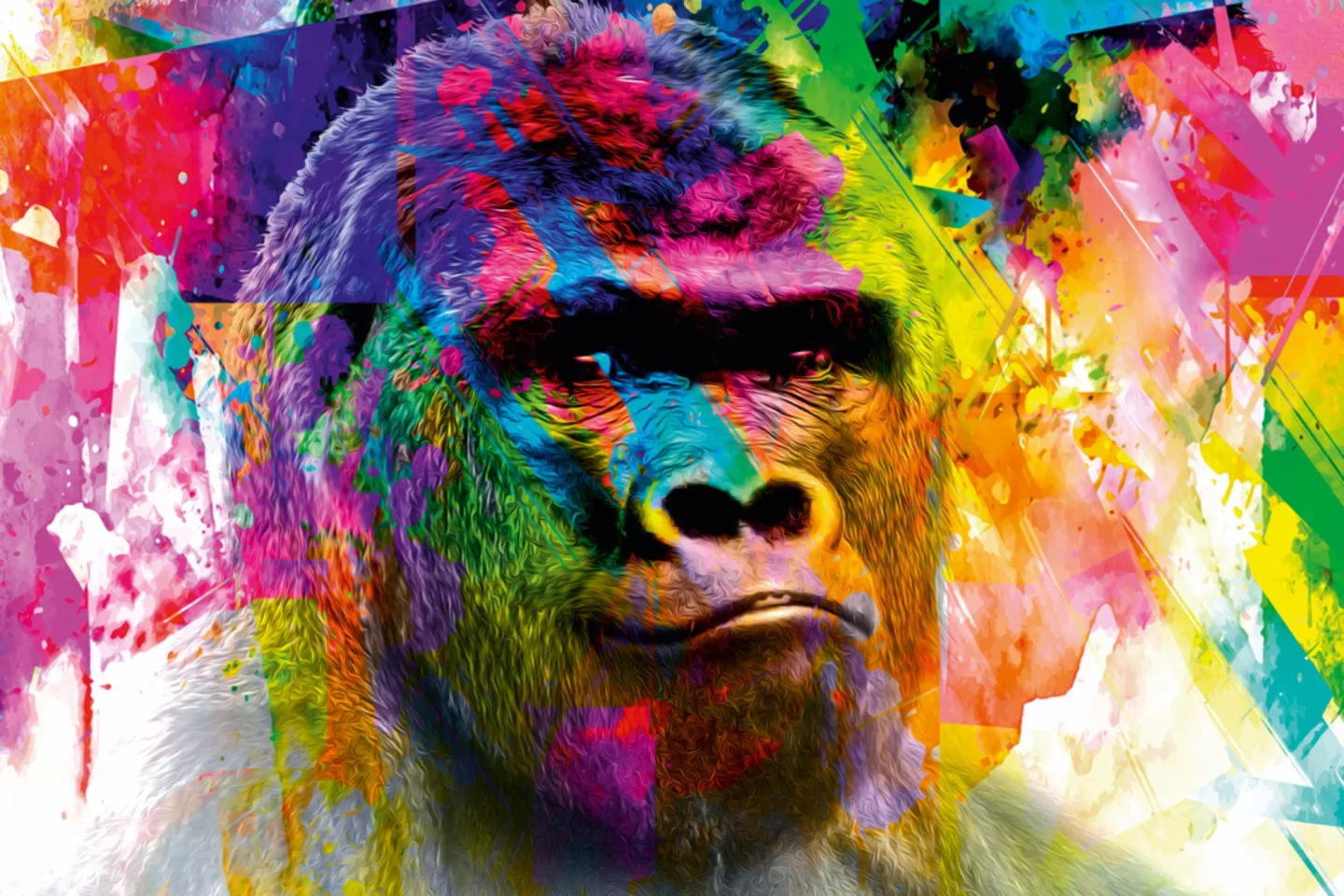 image LAND Canvas Pop Art Gorilla | Schubiger Möbel