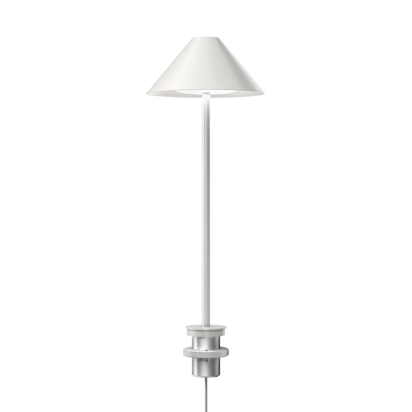 Keglen LED-Tischleuchte, weiß, mit Pin, CCT - Louis Poulsen - Wohnzimmer - Design - Metall - Mit Schirm