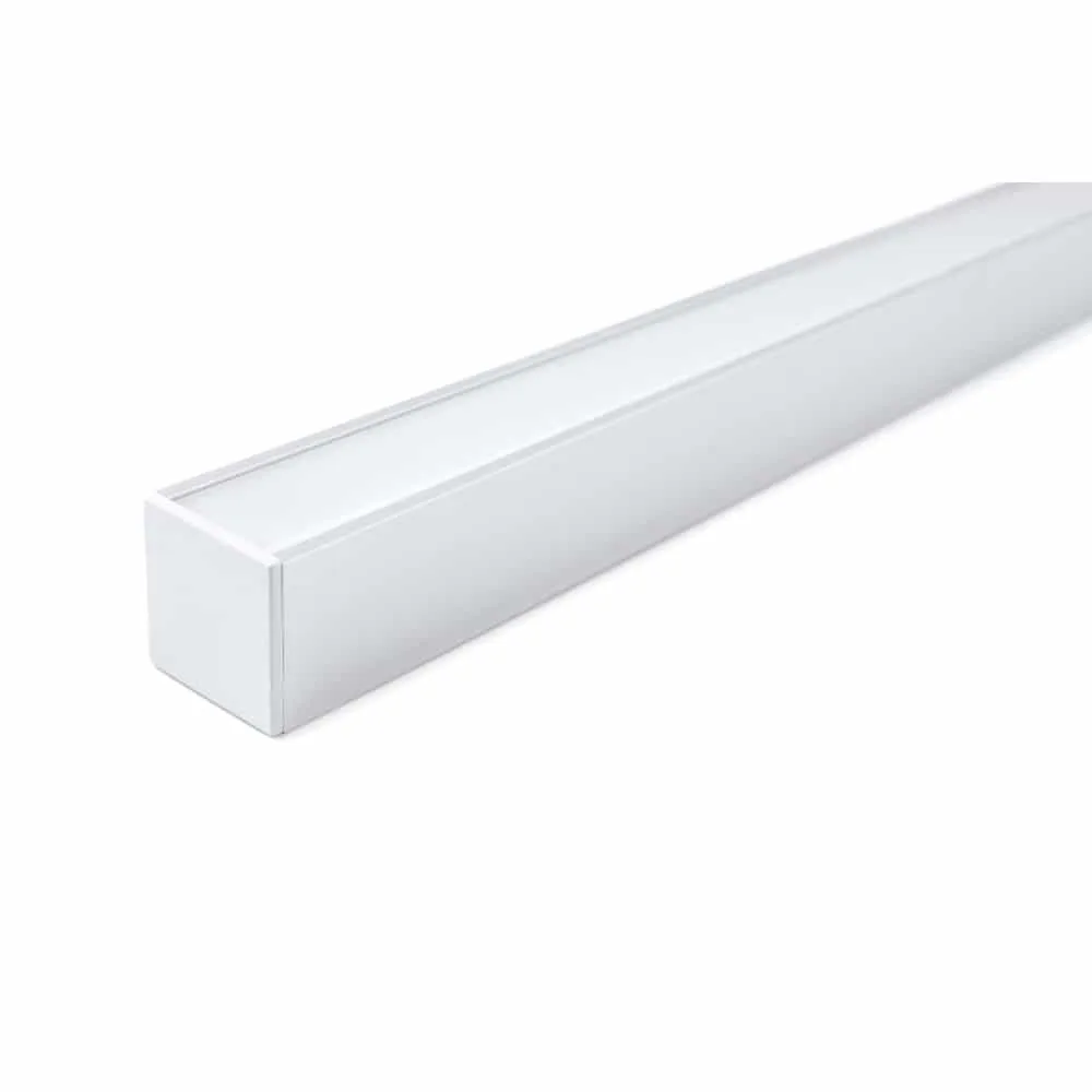 Aluminiumprofil Set U Semidjup 21x25,1mm 2000mm