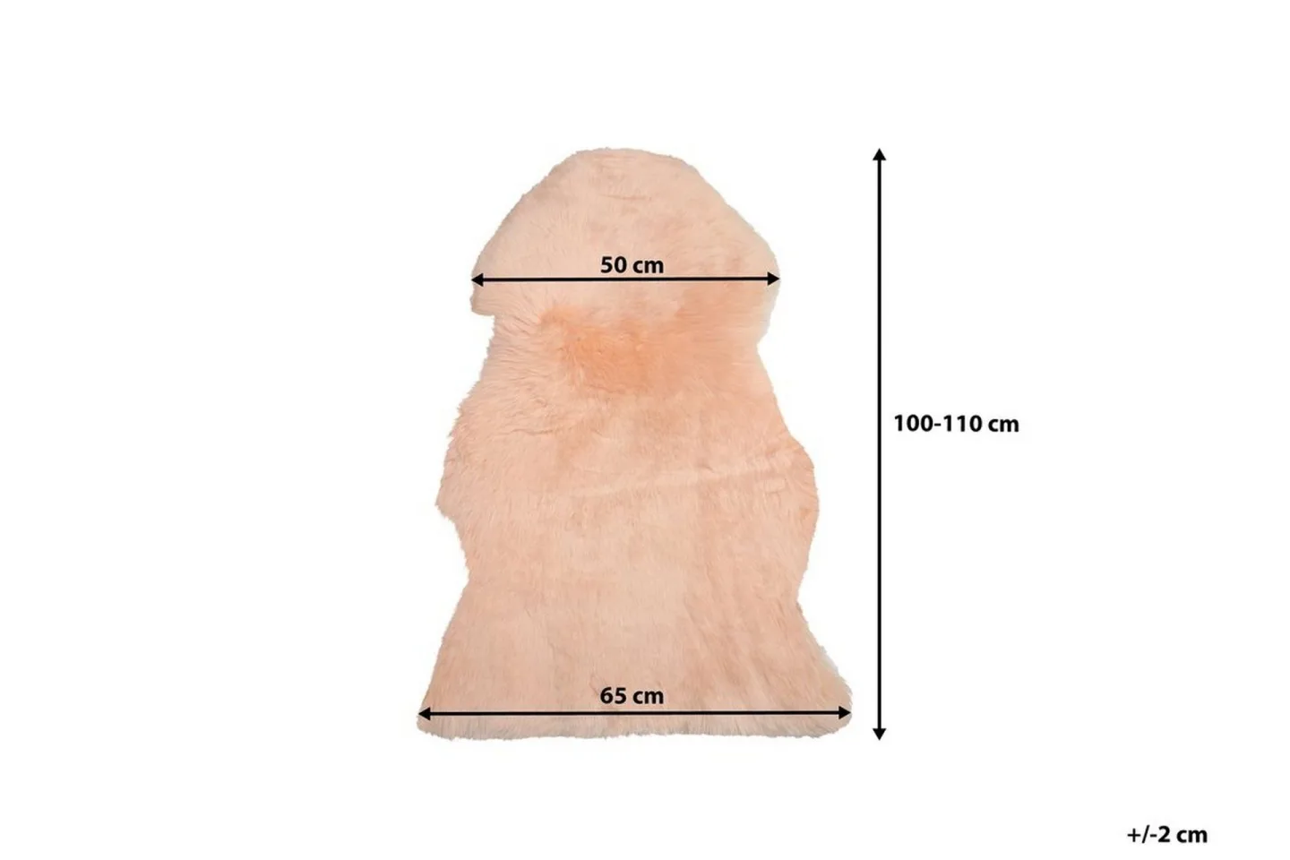 Uluru Fårskinn 65\|110 cm - Rosa