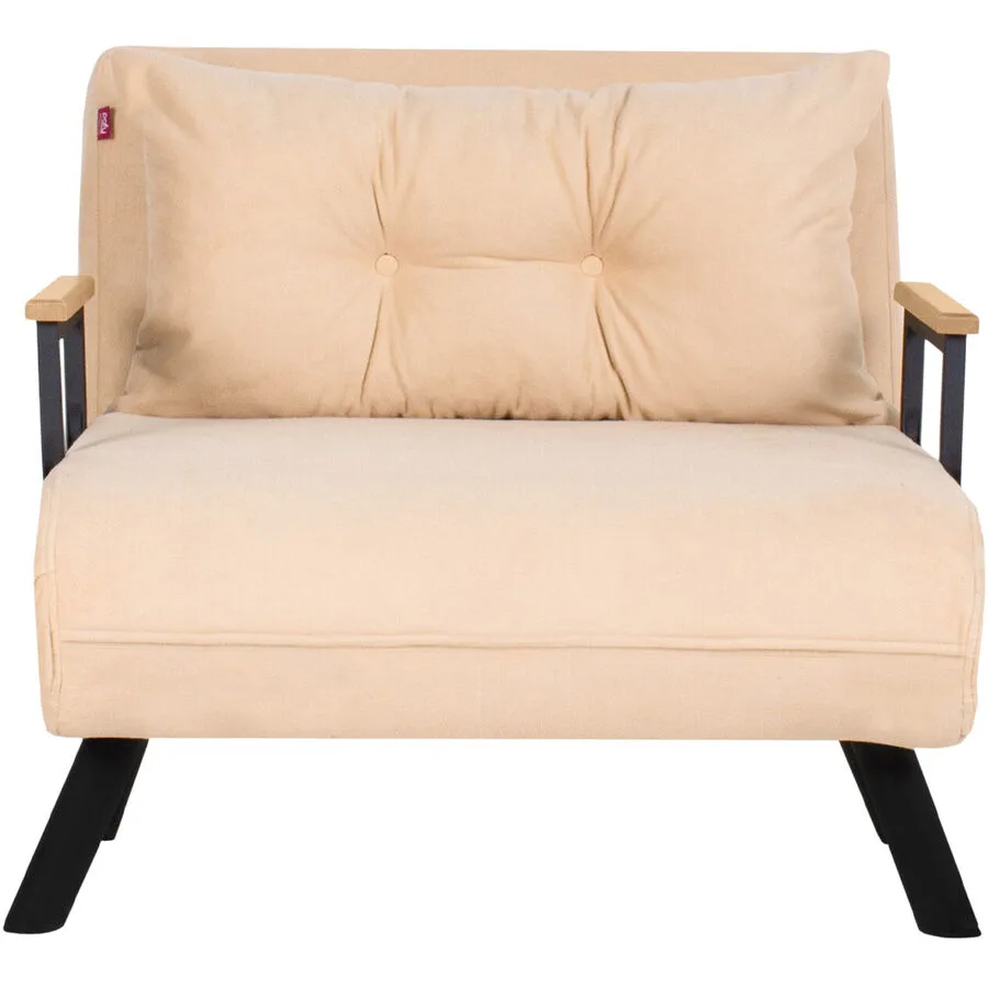 Sessel Foldbar Cream Polyester B 78 T 60 H 78 cm