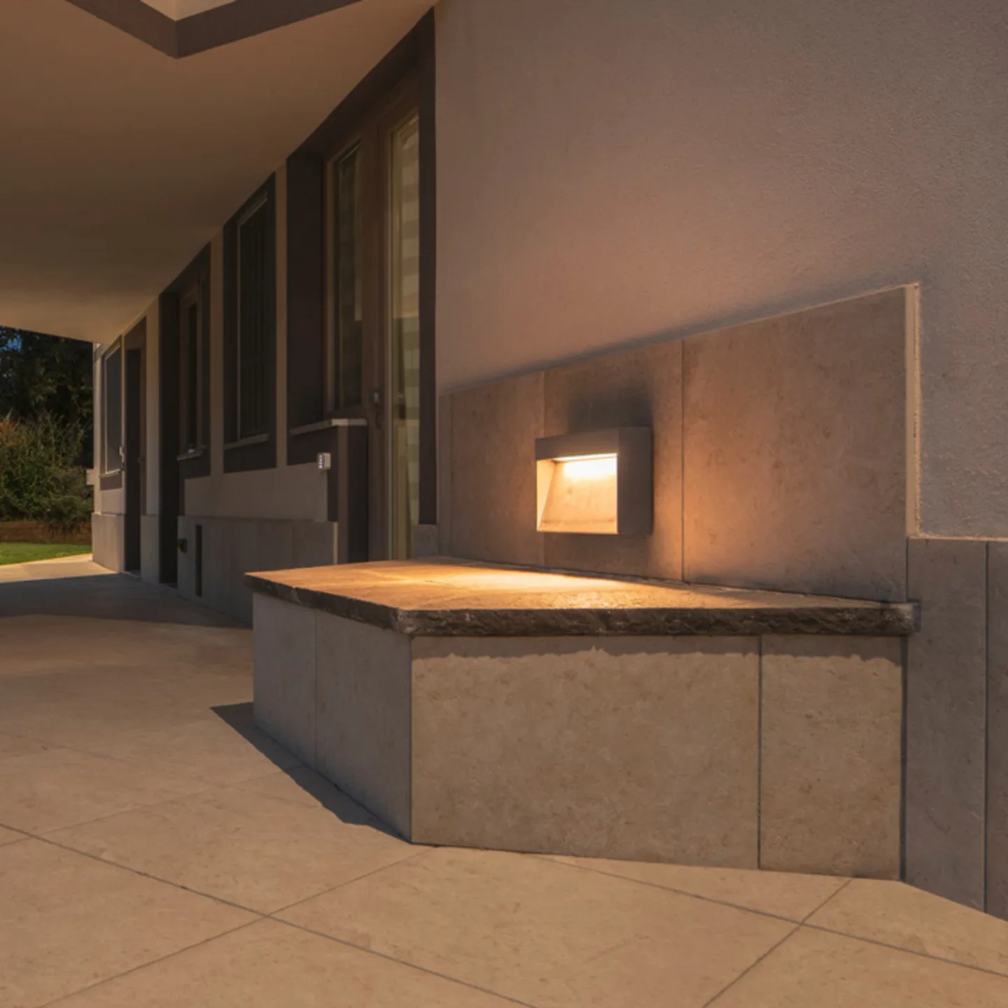 Concreto LED Außenwandleuchte L IP65 Light Grey - SLV - Modern - Beton - Eckig