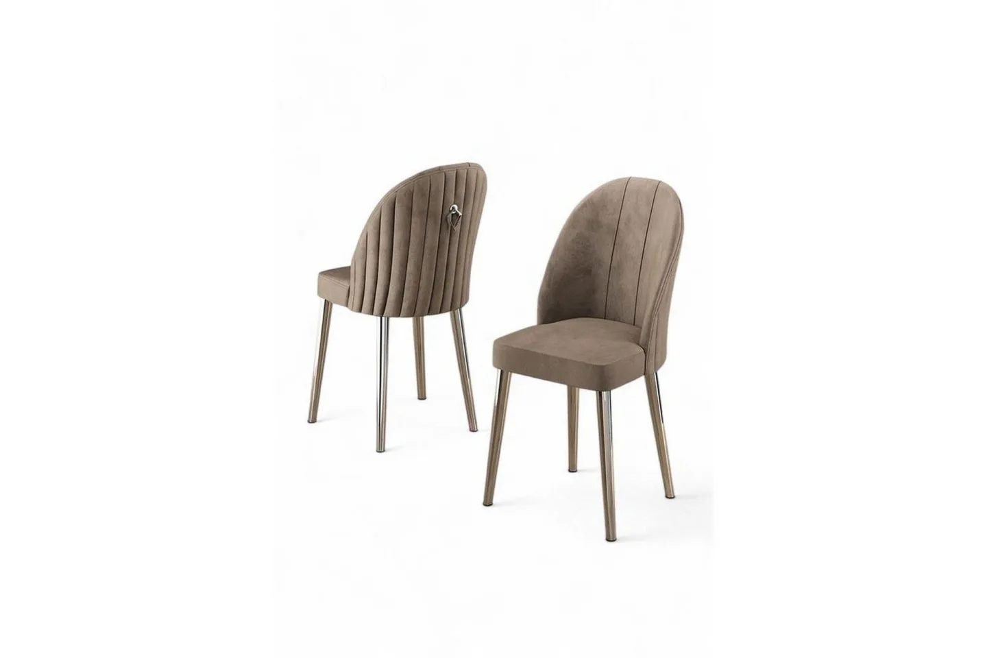 Matstol Orlen Cappuccino / krom - Cappuccino / krom