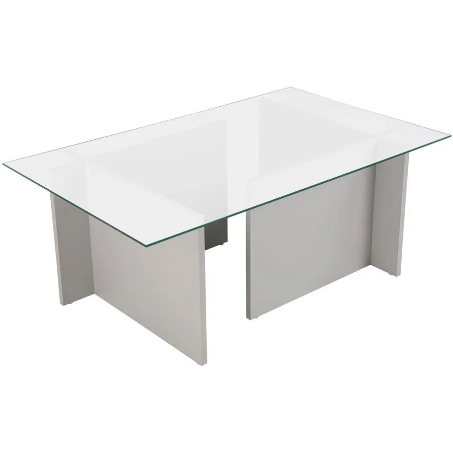 Salontisch Georis grau/transparent Glas/Holzwerkstoff B 105 H 40 cm