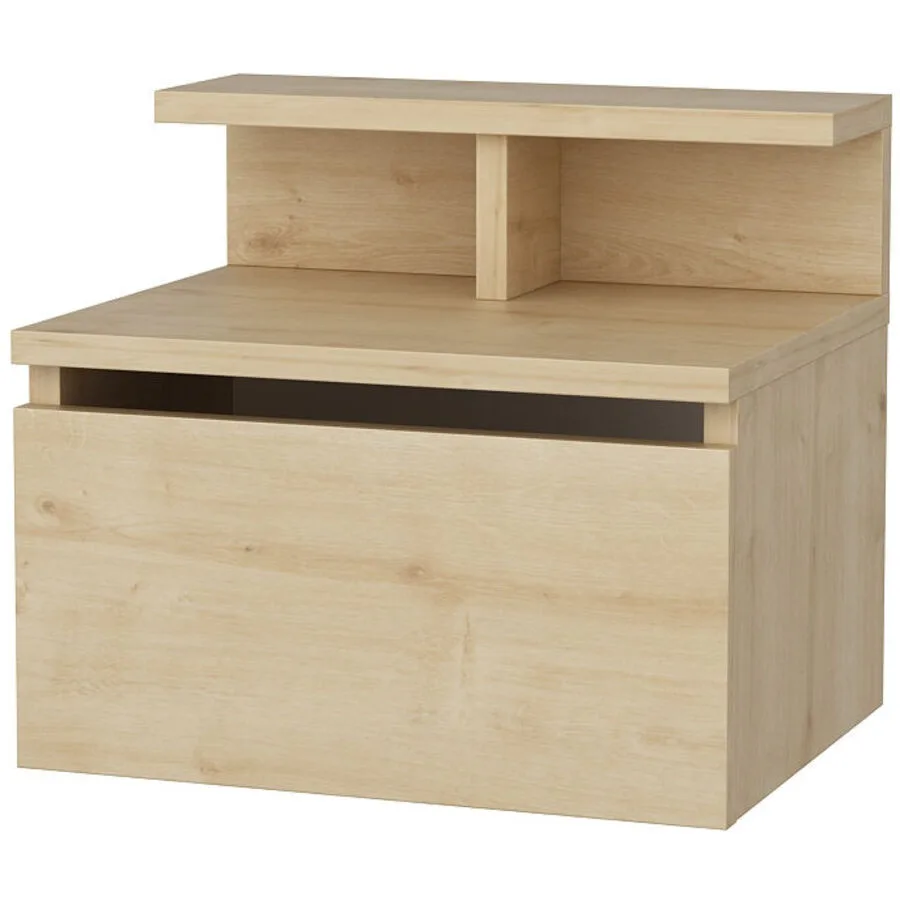 Nachttisch Uyumak eiche Melaminbeschichtete Spanplatte B 39.8 H 35 cm