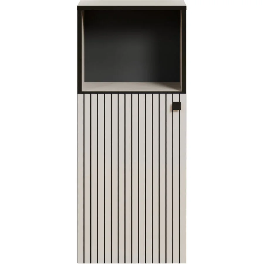 Badezimmerschrank Garfield hellgrau Holzwerkstoff B 40 T 31 H 95 cm