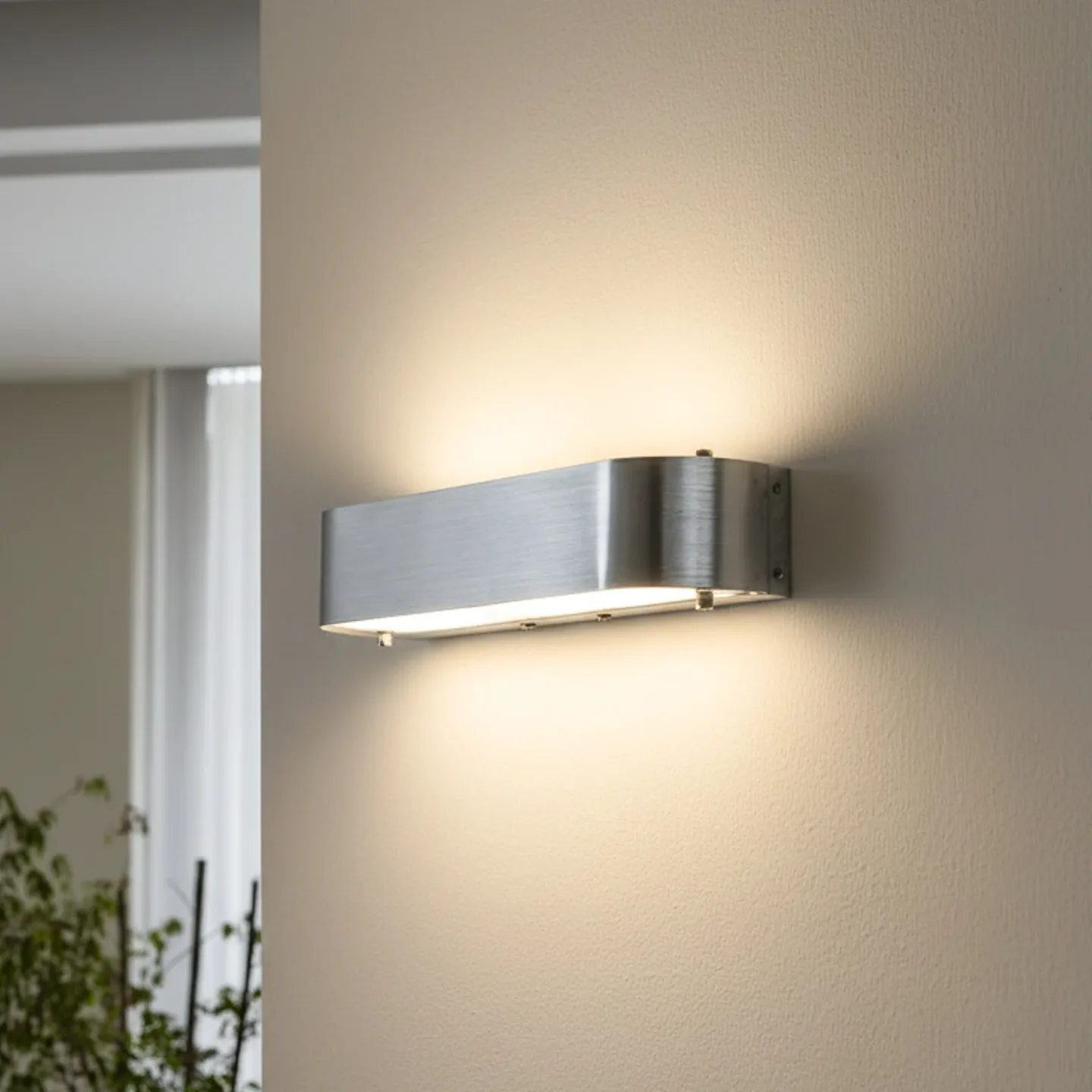 Nika Væglampe Alu - Lindby - Soveværelse - Moderne - Metal - Kantet