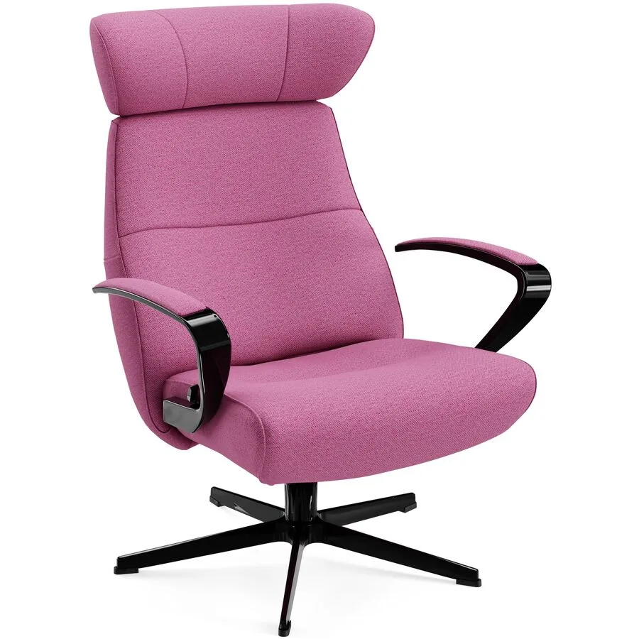 Conform Sessel Enno Pink, Schwarz Stoff, Aluminium T 163 B 81 H 99 cm - Möbel Konfigurator: Traummöbel individuell zusammenstellen