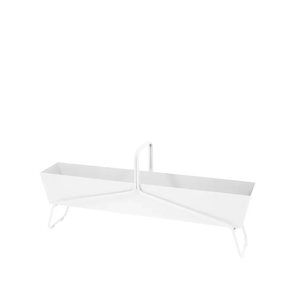 Fermob Basket long planteringsbox Cotton white (vit)