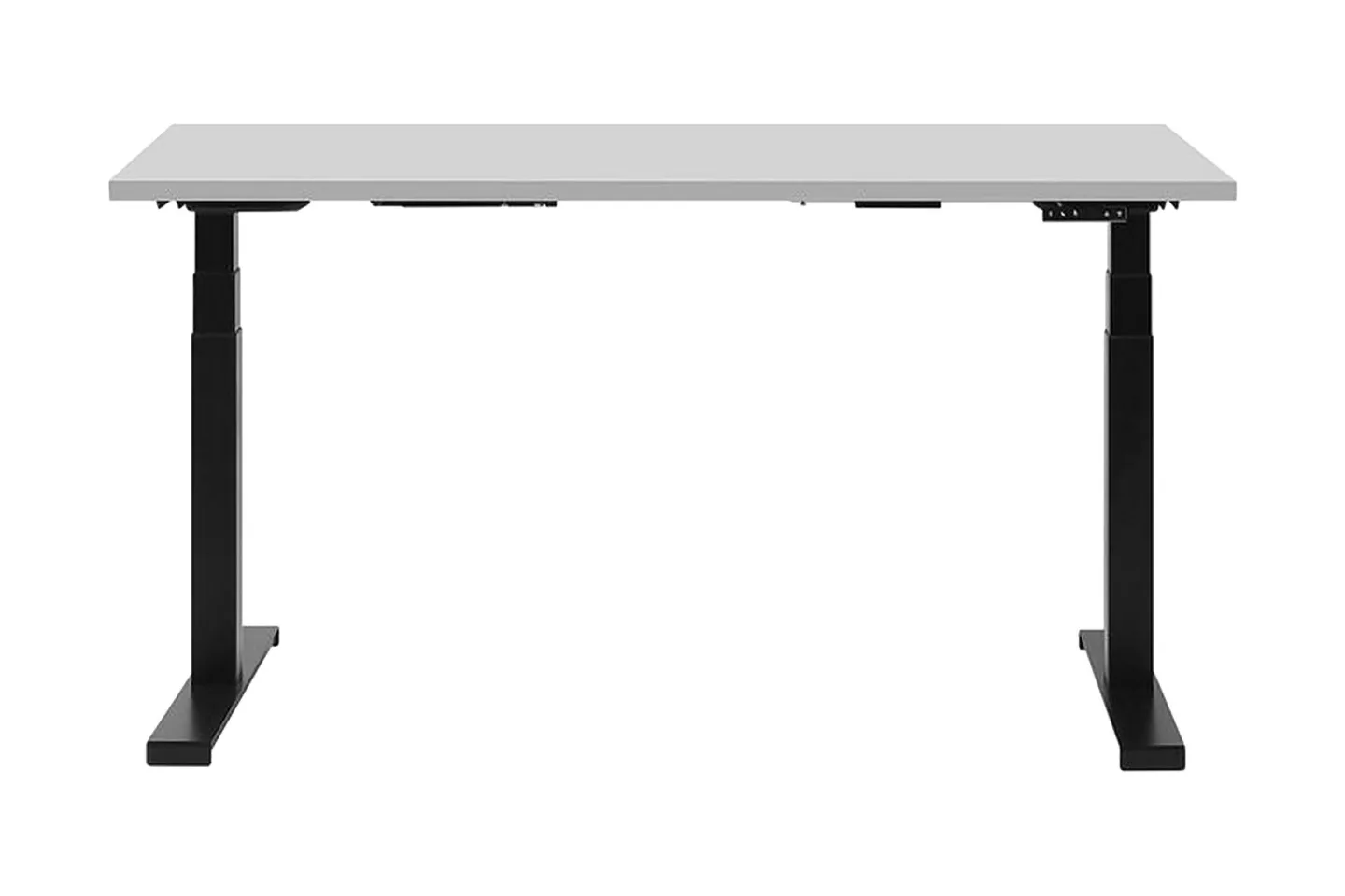 Belluton Skrivbord 130 cm Elektriskt Justerbart - Grå/Svart