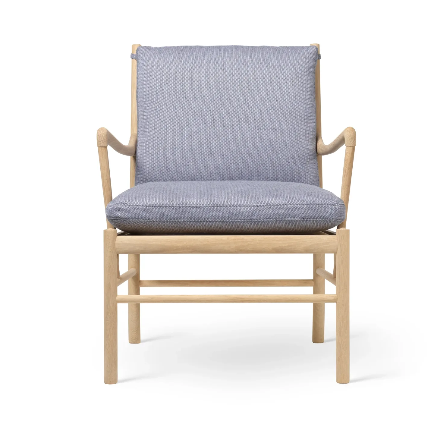 Carl Hansen & Søn OW149 Colonial chair fåtölj Re-wool 0868-såpad ek