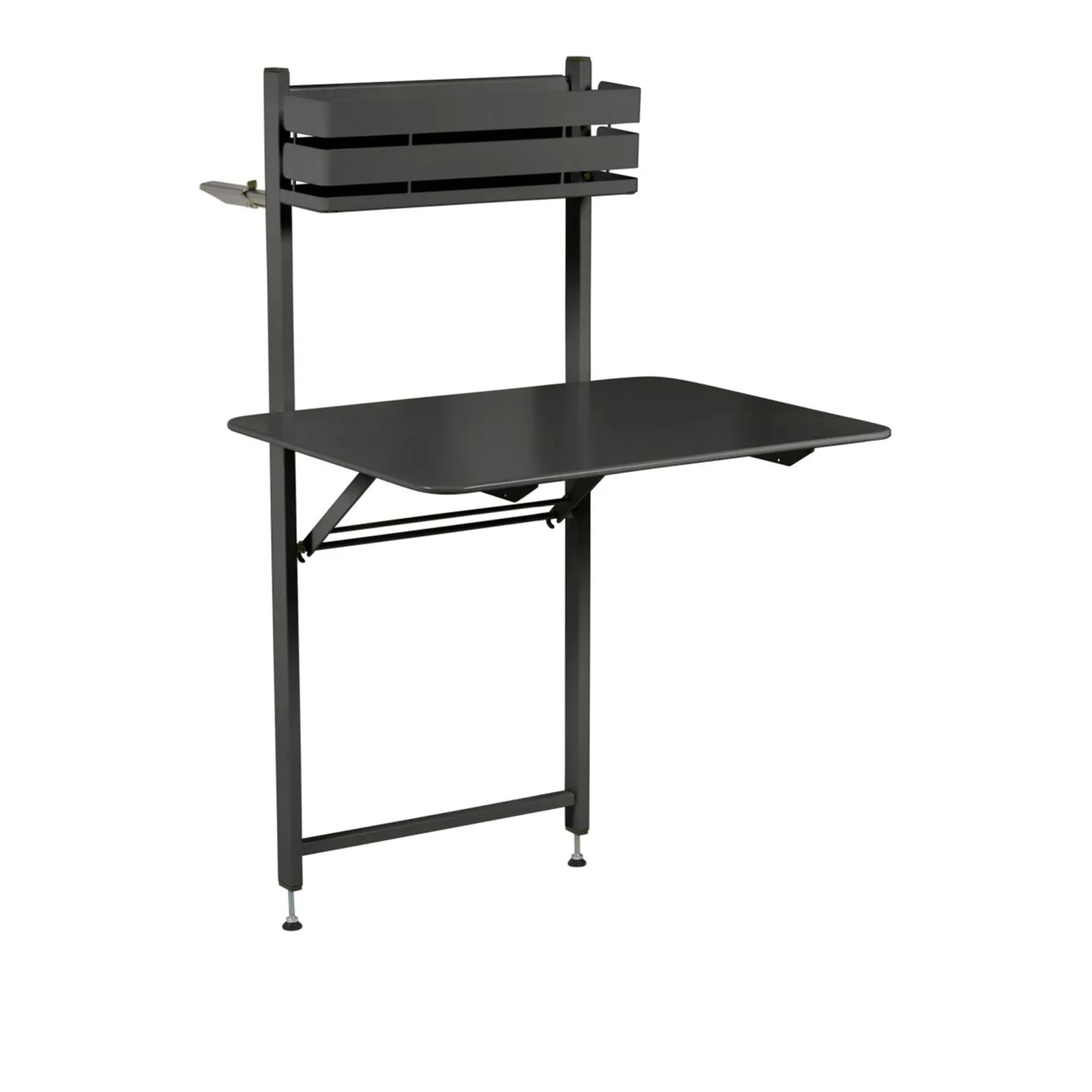 Fermob - Bistro Balcony Table 57 x 77 cm Liquorice - Matbord utomhus - Svart - Metall