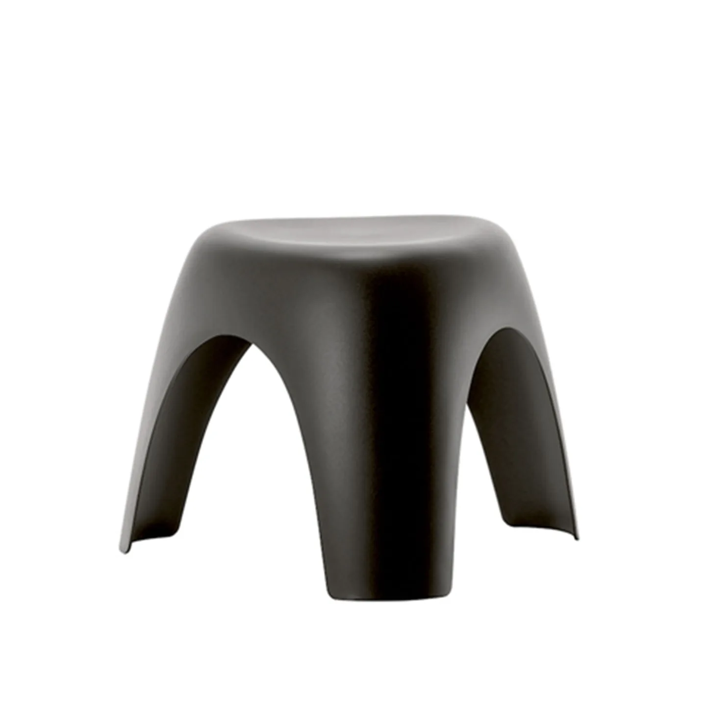 Vitra - Elephant Stool, Dyed-through Polypropylene, Black - Utomhuspallar och puffar - Sori Yanagi - Svart