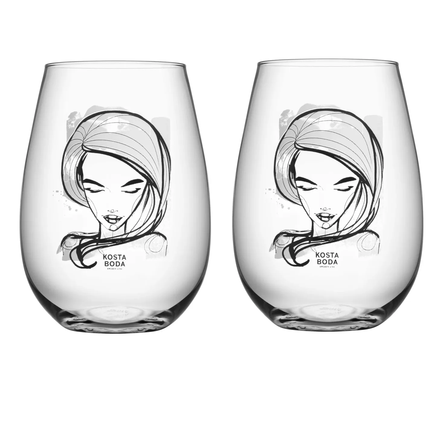 Kosta Boda All about you tumblerglas 57 cl 2-pack need you (vit)
