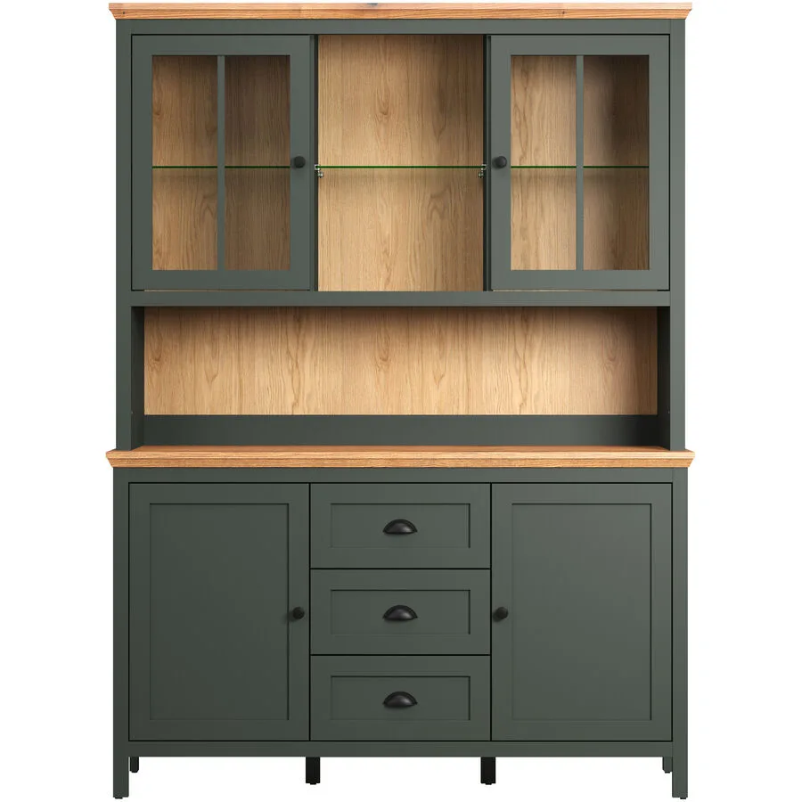 Buffetschrank Stanton tannengrün MDF B 146 H 198 cm