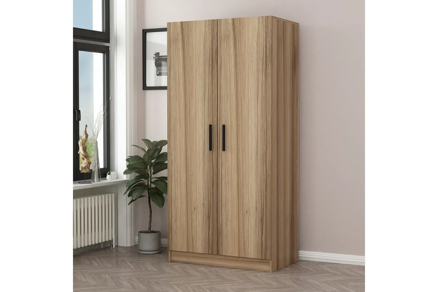 Fruitland Garderob 90 cm - Ek