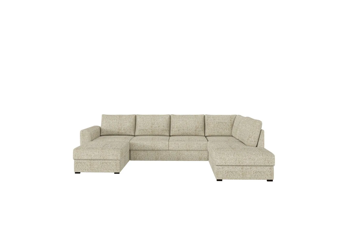 Taberk Bäddsoffa med Divan och Schäslong 4-sits - Beige