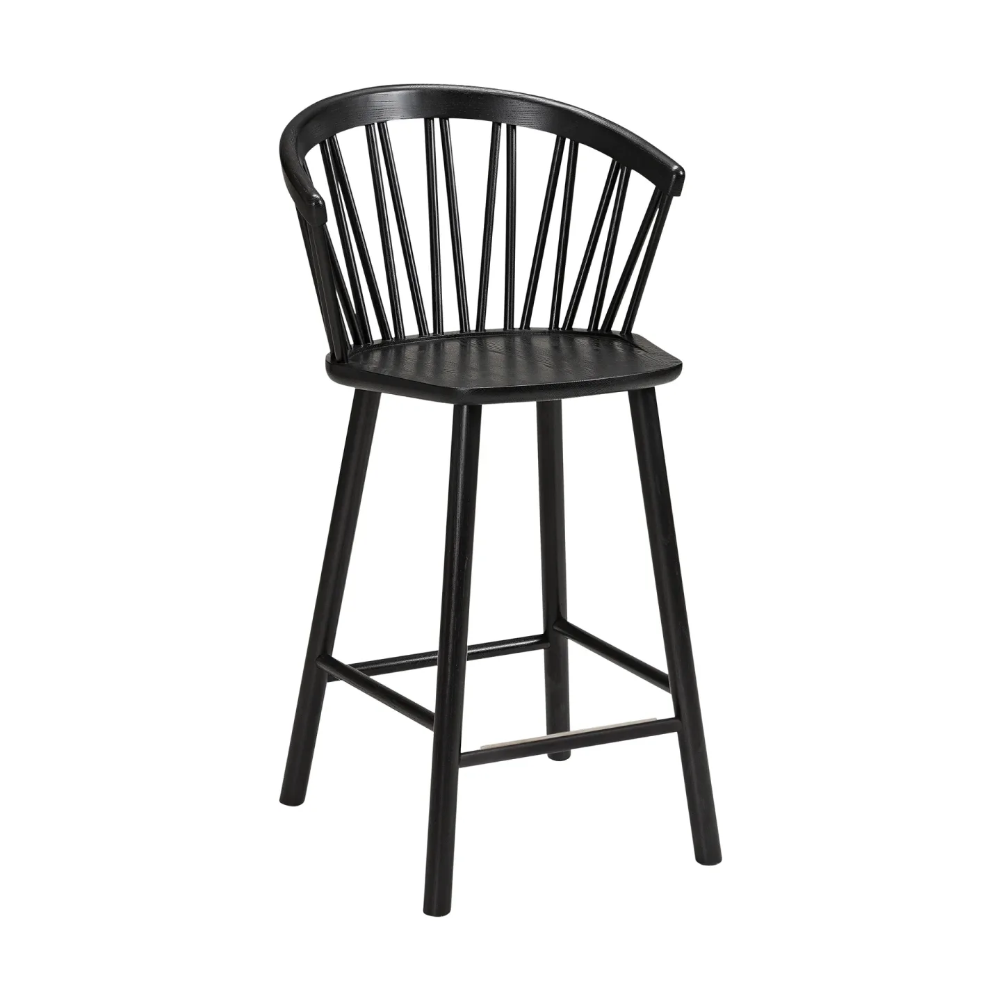 Hans K ZigZag barstol karm 63 cm Svart bets