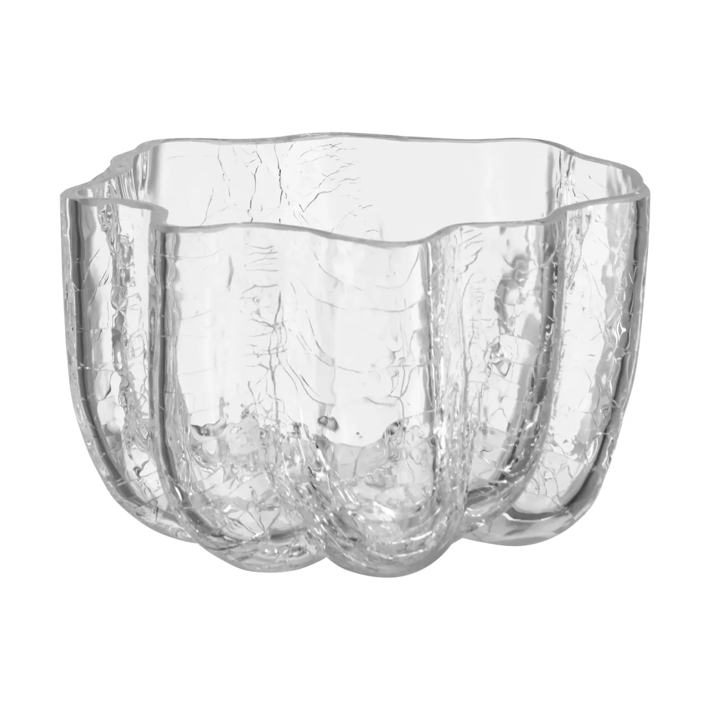 Kosta Boda Crackle Windlicht 5,8 cm Klar