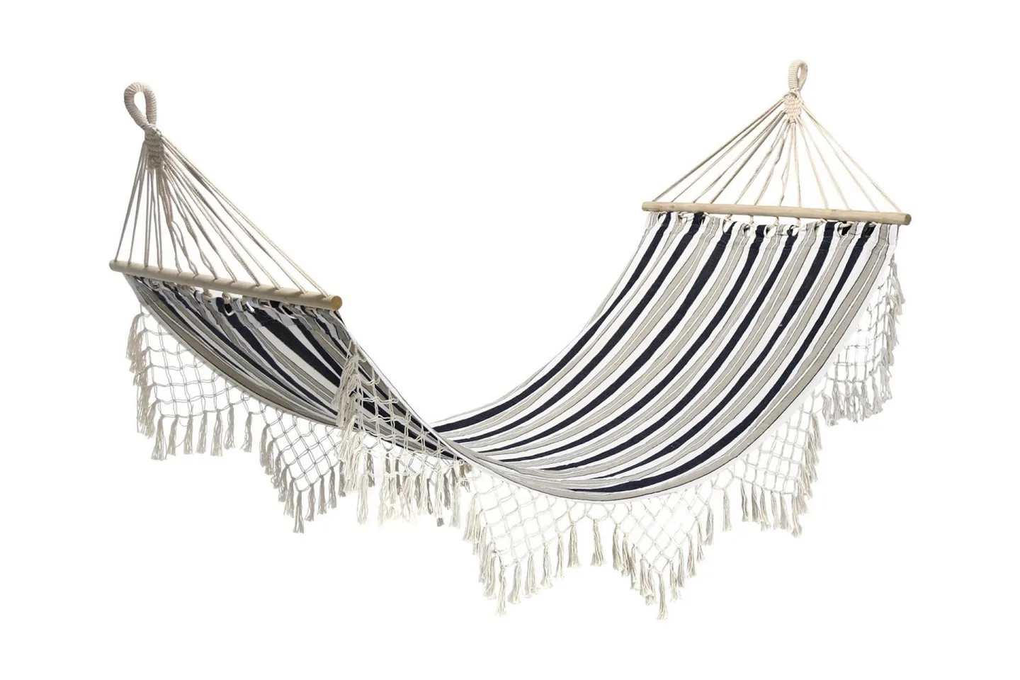Hängmatta Romance Blårandig - Blå/Vit