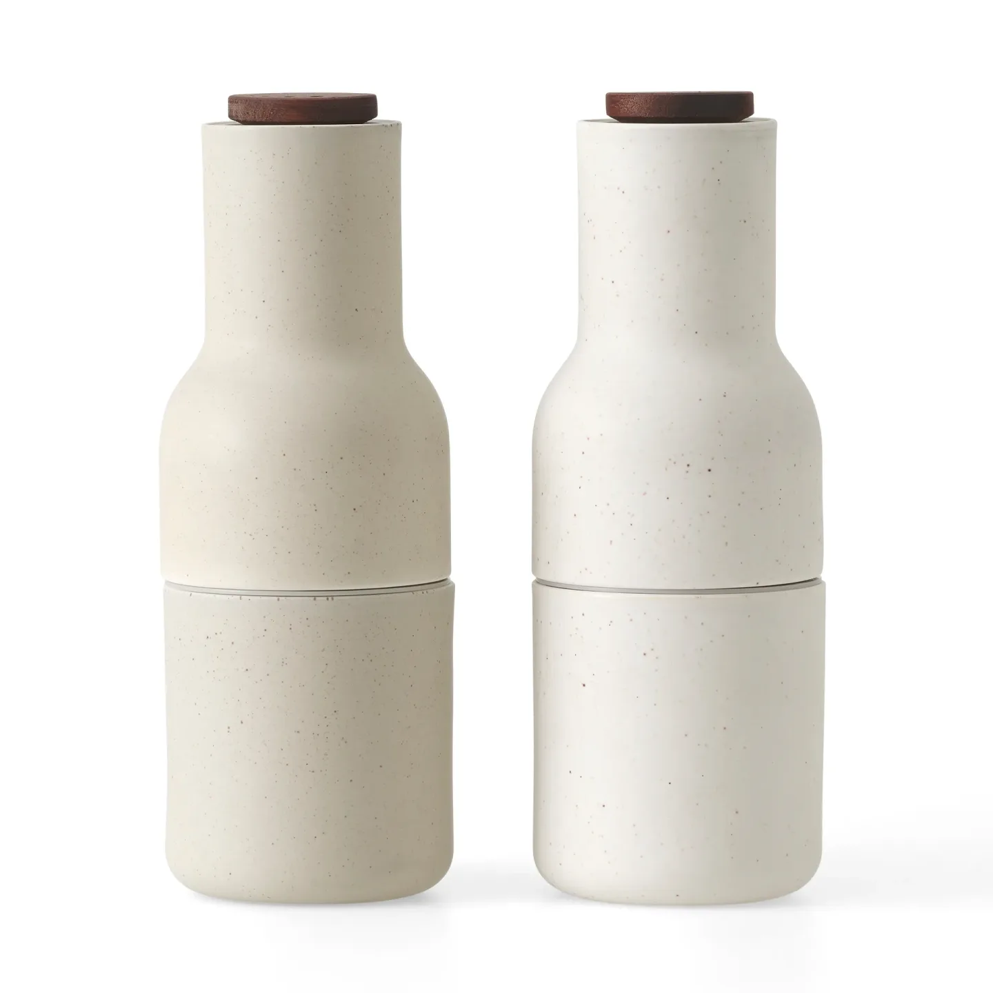 Audo Copenhagen Bottle Grinder Gewürzmühle Keramik 2er Pack Sand ( Walnussholzdeckel)
