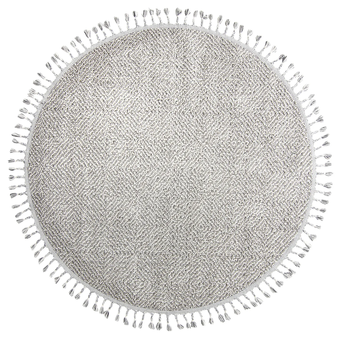 Runde tepper - Indoor/Outdoor Dakota (grå) (Størrelse: Ø 160 cm)
