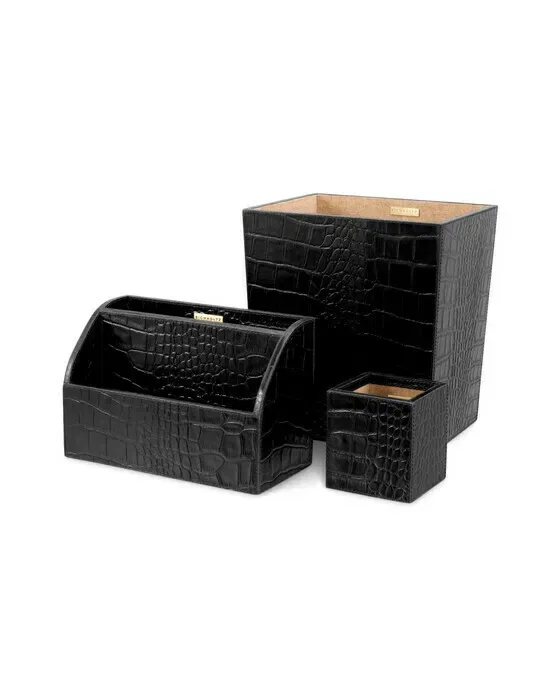 Scaleo Desk Set Black Set of 3