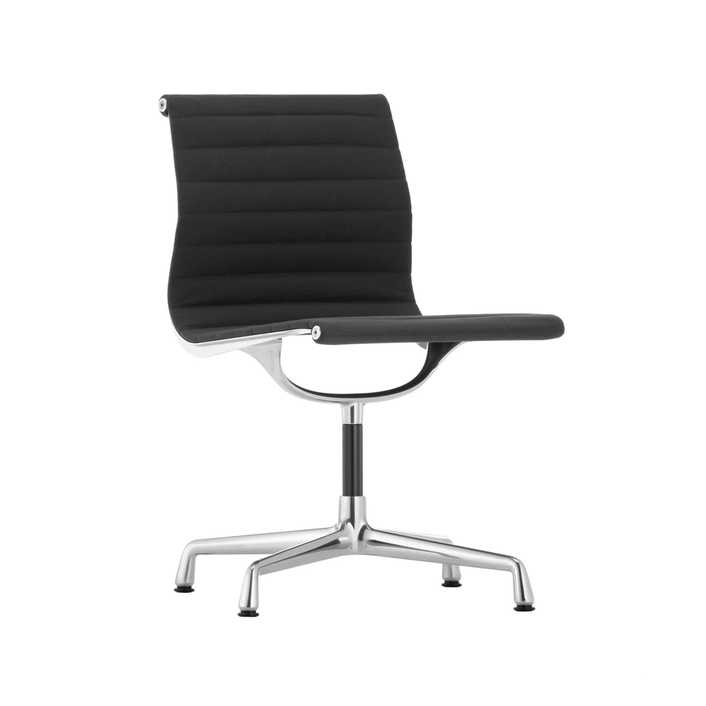 Vitra EA 101 stol polerad aluminium Hopsak 66 nero