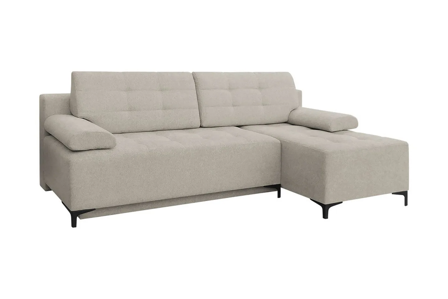 FABIO 4-sits Bäddsoffa Vänster - Beige