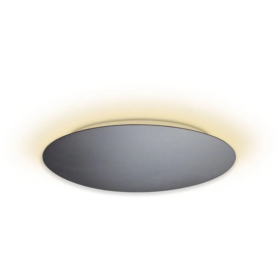 Escale Deckenlampe Blade Grau Aluminium 79 cm 3.5 cm - Farbe: anthrazit - LED - Lichtfarbe: Extra warmweiss - LED Energiesparlampen