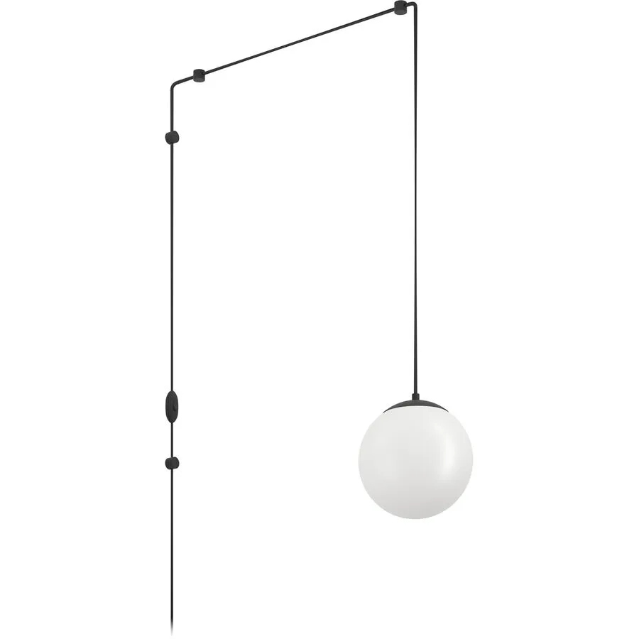 Eglo Pendellampe Rondo 3 Schwarz Stahl/Kunststoff 142 cm - Material: Kunststoff/Stahl