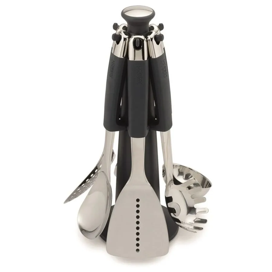 Halter Joseph Joseph Elevate Schwarz/Silber Edelstahl/Nylon 22 cm - Farbe: silber/schwarz