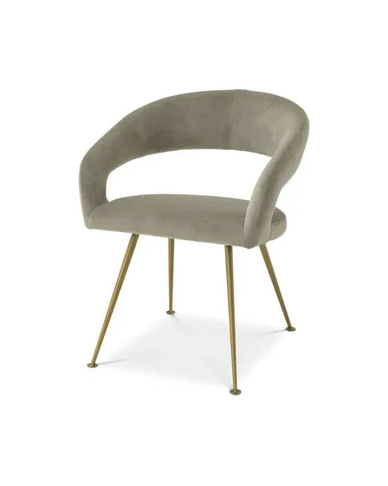 Bravo spisestol savona greige velvet