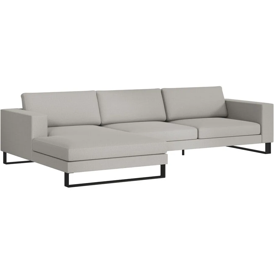 Ecksofa Domino Beige Stoff 310 cm 181 cm - Möbel Konfigurator: Traummöbel individuell zusammenstellen