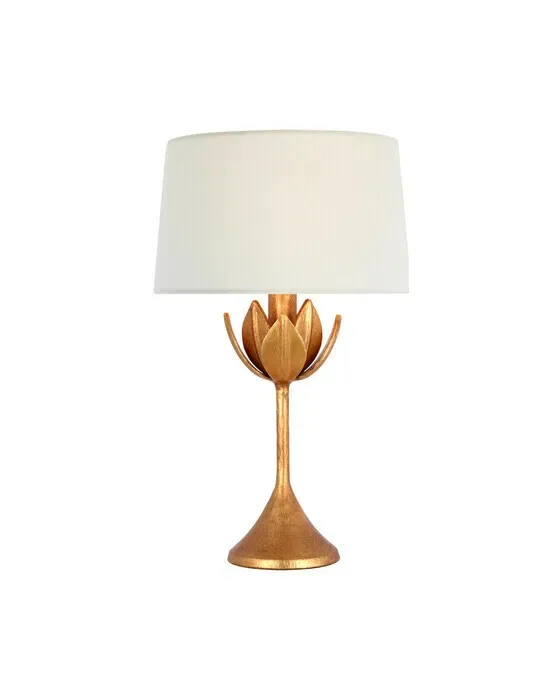 Alberto 17" Cordless Accent Lamp Antique Gold Leaf