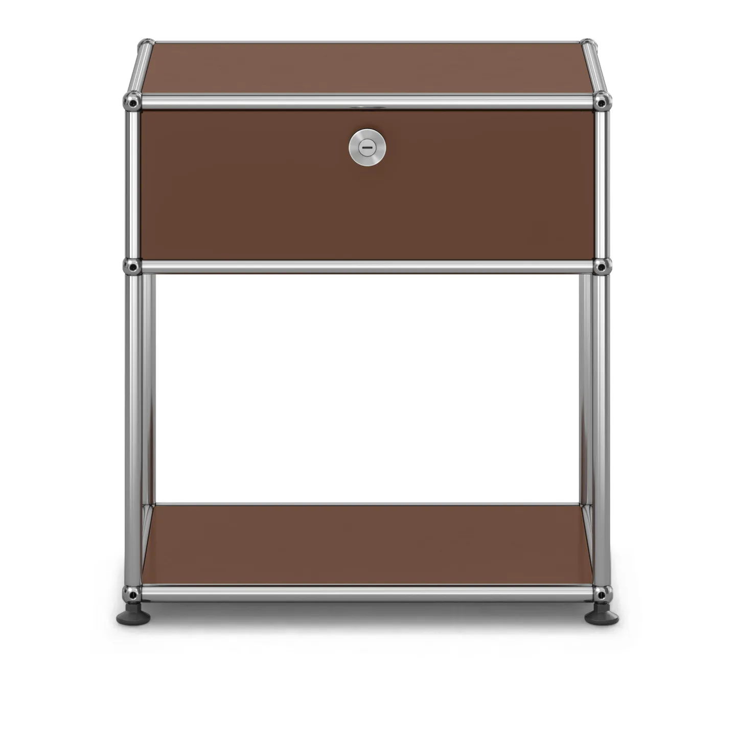 USM - USM Haller Bedside Table M54 USM Brown - Sängbord - Fritz Haller & Paul Schärer - Brun - Metall