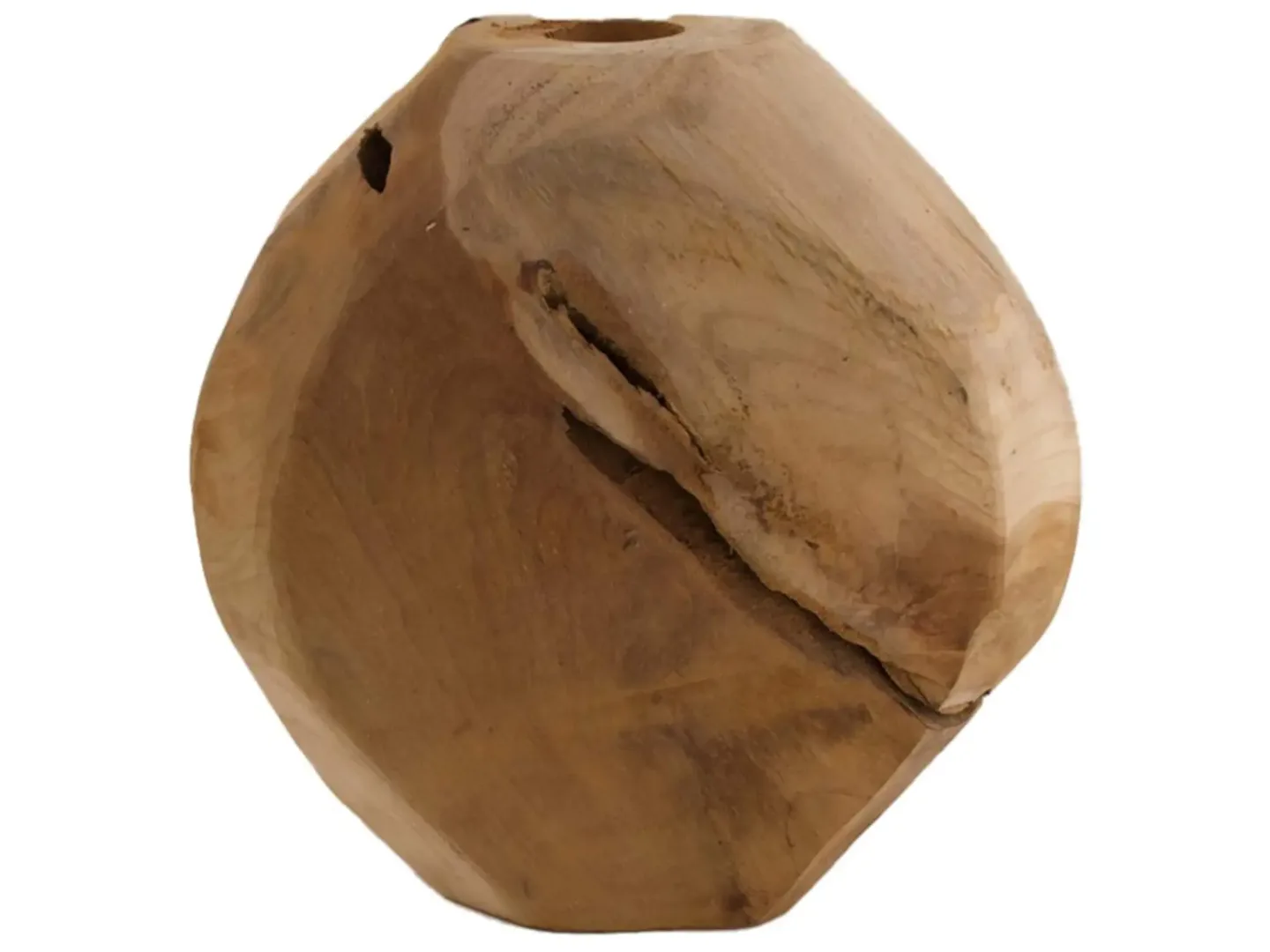 Dijk Vase Teakholz, Unikat H: 23 cm | Schubiger Möbel